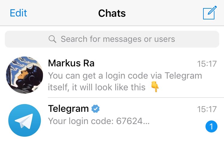 telegram登录教程, telegram登录验证码截图